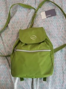NWT Rare vintage Esprit lime backpack